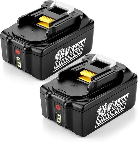 2Pcs BL1850B 18V Battery 5Ah 5000mAh for MA-Kita 18V Battery BL1860B BL1860 BL1850 BL1840B BL1830B BL1835 BL1820 BL1815 LXT400 in Kuwait