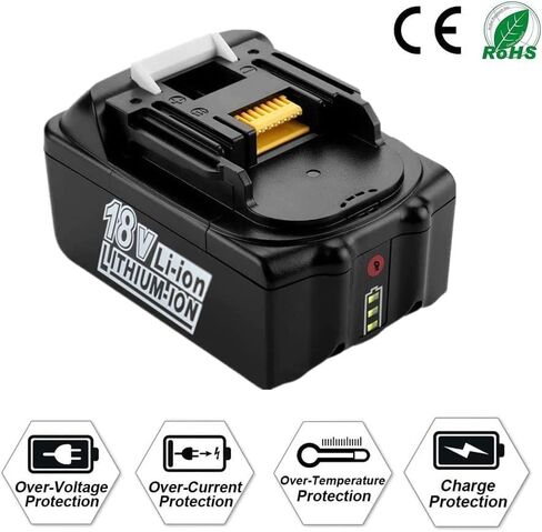 2Pcs BL1850B 18V Battery 5Ah 5000mAh for MA-Kita 18V Battery BL1860B BL1860 BL1850 BL1840B BL1830B BL1835 BL1820 BL1815 LXT400 in Kuwait