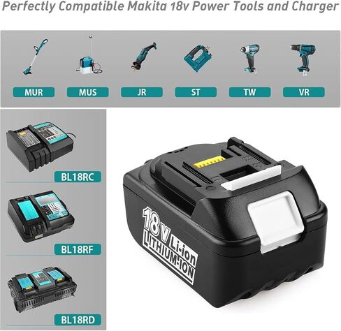 2Pcs BL1850B 18V Battery 5Ah 5000mAh for MA-Kita 18V Battery BL1860B BL1860 BL1850 BL1840B BL1830B BL1835 BL1820 BL1815 LXT400 in Kuwait