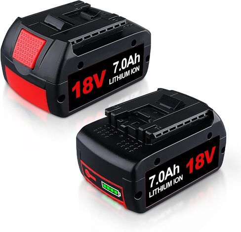 VANON 2 Pack Li-ion BAT609 7000mAh Replacement for Bosch 18V Battery | BAT618 BAT609 BAT622 BAT609G BAT618G BAT619 BAT619G BAT610G Cordless Power Tool Battery in Kuwait