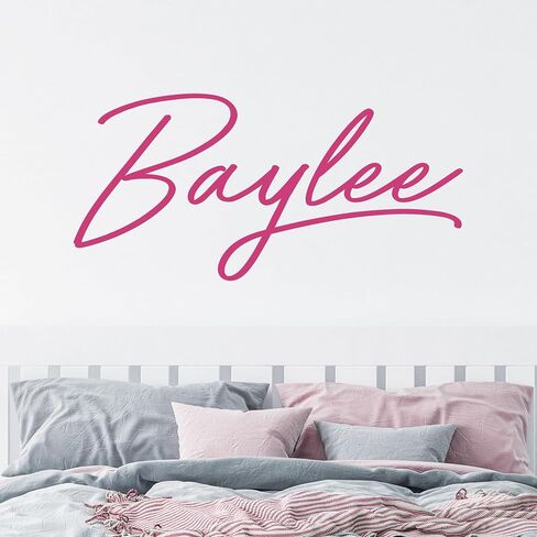 Name Wall Decal Sticker - Multiple Font Custom Baby Name - Nursery Wall Sticker - Baby Girl Baby Boy Room Wall Decor - 130523PRE in Saudi Arabia