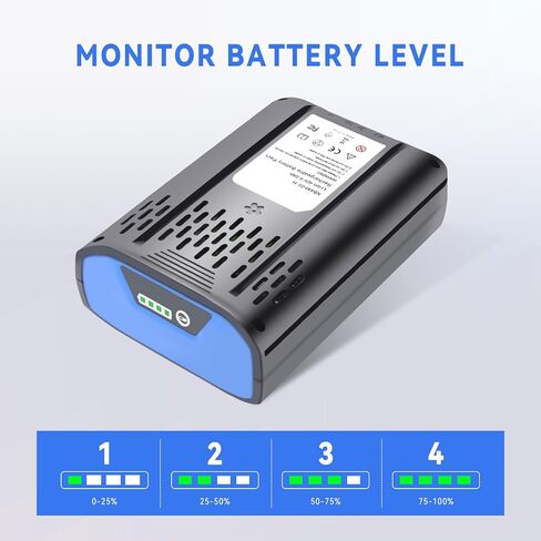 6.0Ah Replacement for Kobalt 40V Battery KB2540C-06 KB440C-06 KRC40-06 KB340C-06 KB540C-06 KB240-06 KB240C-06 KB245-06 KB440-06 KB640-06, Compatible with Kobalt 40 Volt Cordless Power Tools & Chargers in Kuwait