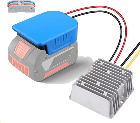 Step Down DC 18V to 12V Converter for Bosch 18V Battery Adapter Power 15A 180W Inverter DIY Adapter Automatic Buck Boost Voltage Regulator DIY for RC Car Toy in Saudi Arabia