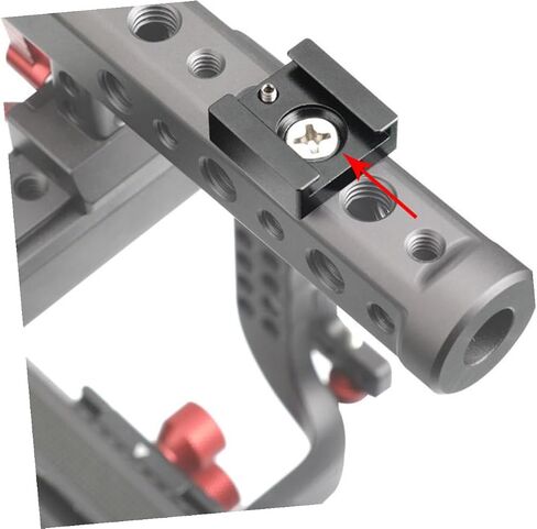 2pcs Cold Shoe Mount Adapter Aluminum Alloy Quick Release Flash Bracket for Camera Threaded Compatible with LED Lights Microphones and Monitors in Saudi Arabia