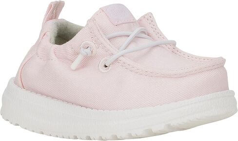 HEYDUDE Infant LILDUDE Seasonal Slip On Shoe, Festive Pink Size 1 | Breathable Upper, Soft Jersey Lining, Scrunch Collar, Silicone Pull Tab, Foam Midsole, Flexible Outsole, Early Walker in Saudi Arabia