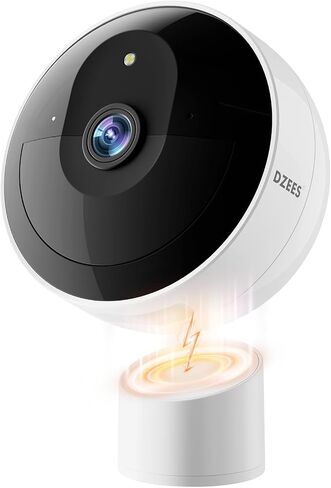 Dzees 2K Magnetic Security Camera, Battery Powered Wireless Outdoor Camera | Magnetic no-drill installation with 2.4GHz WiFi, color night vision, human detection, two-way talk, microSD or cloud storage in Saudi Arabia