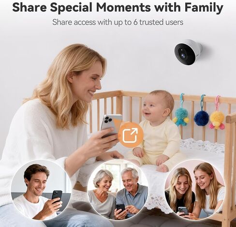 Dzees 2K Magnetic Security Camera, Battery Powered Wireless Outdoor Camera | Magnetic no-drill installation with 2.4GHz WiFi, color night vision, human detection, two-way talk, microSD or cloud storage in Saudi Arabia