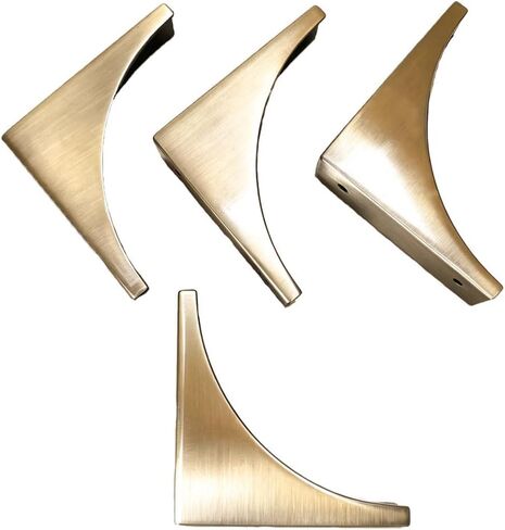 Corner Guards, Metal Corner Protectors for Furniture, Vintage Decorative Corner Guards for Box Table Doors Wood Furniture Edge Cover Safety Guard Pack of 4 Brushed Silver Finish Corner in Saudi Arabia