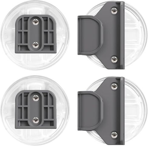 HAMOPY Auto-Lock Retractable Baby Gate Replacement Free-Punch Parts, Original Hardware Set (Including 2 x Latches + 2 x Brackets) Only Fit 55“&71" Auto-Lock Baby Gate(Grey) in Saudi Arabia