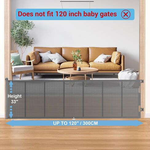 HAMOPY Auto-Lock Retractable Baby Gate Replacement Free-Punch Parts, Original Hardware Set (Including 2 x Latches + 2 x Brackets) Only Fit 55“&71" Auto-Lock Baby Gate(Grey) in Saudi Arabia