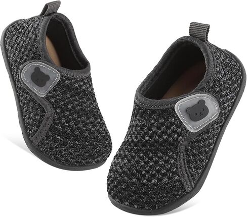 Baby Boys Girls Sneakers Non-Slip First Walking Shoes 6-24M | Unisex Cute Bear Baby Walking Shoes,Breathable Mesh Lightweight First Walkers with Hook-and-loop for Indoor Outdoor Wear in Kuwait