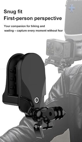 Helmet Mount for GoPro, Motorcycle Helmet Chin Strap Mount for GoPro Hero 13/12/11/10/9/8/7/6/5 Black, Insta360 X3/X5, DJI Action 4/Osmo, 360° Adjustable Ball Head Quick Release with Silicone Cushion in Saudi Arabia