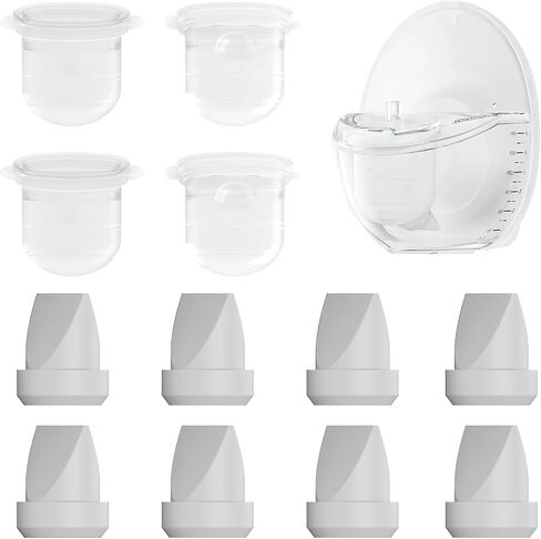 12PC M6 Breast Pump Replacement Accessories, Including 8pcs Duckbill Valve and 4pcs Diaphragms for Momcozy Mobile Style | M6, Replace for Momcozy Pump Parts, Not Original Parts, 12PC Red in Kuwait