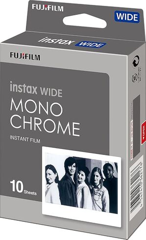 Fujifilm Instant Film 6-PACK BUNDLE SET , 3 Packs Each , Wide MONOCHROME (10x3) and Wide WHITE (20x3) for Fuji Instax Wide 300 Camera -Japan Import in Saudi Arabia