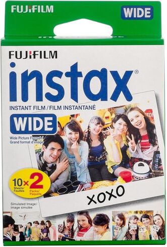 Fujifilm Instant Film 6-PACK BUNDLE SET , 3 Packs Each , Wide MONOCHROME (10x3) and Wide WHITE (20x3) for Fuji Instax Wide 300 Camera -Japan Import in Saudi Arabia