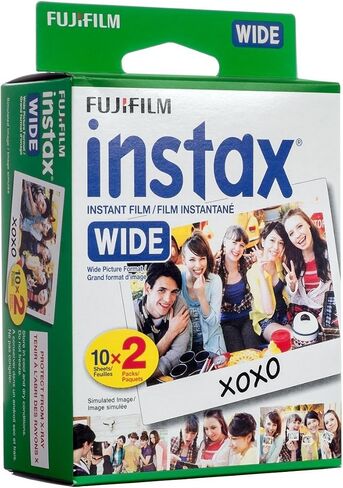 Fujifilm Instant Film 6-PACK BUNDLE SET , 3 Packs Each , Wide MONOCHROME (10x3) and Wide WHITE (20x3) for Fuji Instax Wide 300 Camera -Japan Import in Saudi Arabia