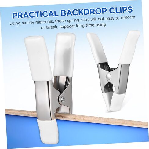 Outanaya 5pcs Photography Backdrop Clips Heavy Duty Plastic Spring Clips Protective Cover for Backdrop Holder in Saudi Arabia