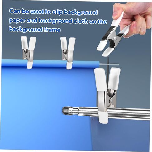 Outanaya 5pcs Photography Backdrop Clips Heavy Duty Plastic Spring Clips Protective Cover for Backdrop Holder in Saudi Arabia