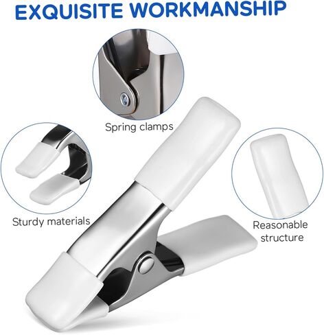Outanaya 5pcs Photography Backdrop Clips Heavy Duty Plastic Spring Clips Protective Cover for Backdrop Holder in Saudi Arabia