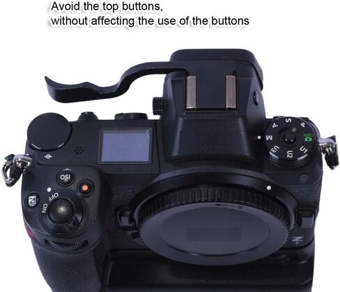 زر الإبهام المعدني iShoot متوافق مع كاميرا Nikon Z5 Z6 Z7، Z5II Z6II Z7II، Z6III، مقبض الإبهام مع غطاء غطاء تثبيت الحذاء الساخن، مقبض الإصبع، امتداد مقبض الإبهام in Kuwait