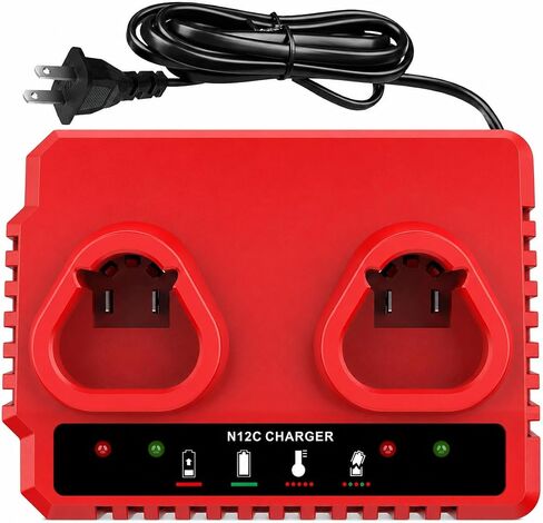 Rapid Charger Station for Milwaukee M12 Battery | Compatible with Milwaukee M12 Battery 48-11-2401 48-11-2420 48-11-2440 48-11-2460 in Saudi Arabia
