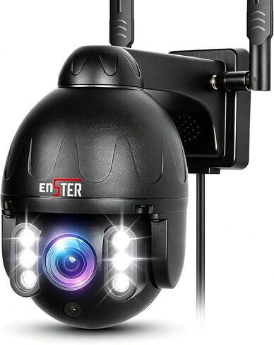 ENSTER 2.4/5G Security Camera Outdoor, 5MP PTZ WiFi Camera for Home Security Full Metal, Human Detection, Onvif RTSP Camera Auto Tracking, Color Night Vision, 2-Way Audio, IP66 Waterproof in Kuwait