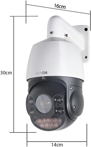 SUNBA 4K 8MP High Speed PTZ Camera Outdoor, IP PoE+ Security Dome, 20X Optical Zoom, Auto Tracking, 2 Way Audio, TF Card Slot, 24x7 Automatic PTZ Tour, Night Vision up to 328ft (405-D20X 4K)-New Batch in Saudi Arabia