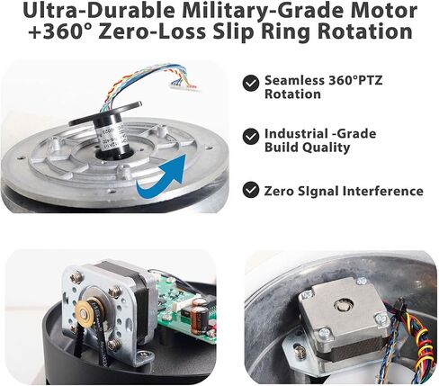 SUNBA 4K 8MP High Speed PTZ Camera Outdoor, IP PoE+ Security Dome, 20X Optical Zoom, Auto Tracking, 2 Way Audio, TF Card Slot, 24x7 Automatic PTZ Tour, Night Vision up to 328ft (405-D20X 4K)-New Batch in Saudi Arabia