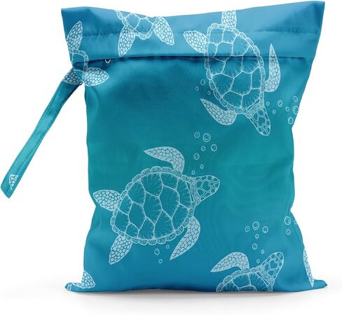 Beach Wet Bags Waterproof Sandproof, Wet Bag for Swimsuit, Summer, Travel, Swimsuit, Vacation Sea Turtle Wet Bag in Saudi Arabia