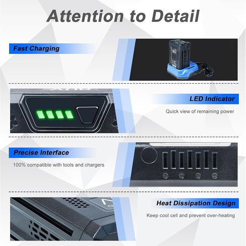 Upgraded 3500mAh Replacement for Kobalt 80V Battery Compatible with KB2580-06 KB680-06 KB280-06 KB480-06 KB580-06 Cordless Tools Battery in Kuwait