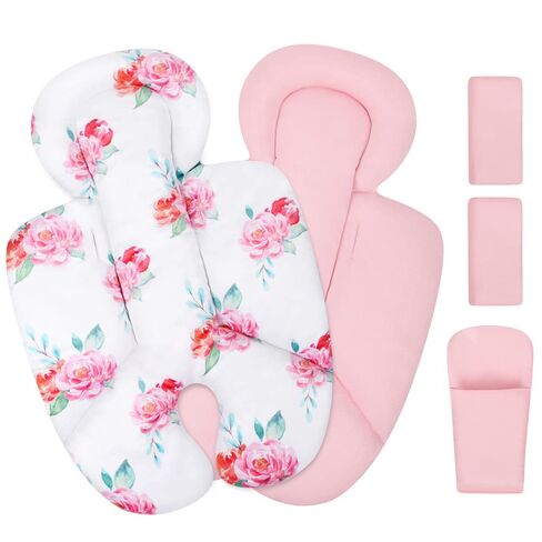 Minne Baby Infant Insert, Compatible with 4Moms RockaRoo and MamaRoo, Includes 3 Strap Pad, Breathable Mesh Fabric, Plush Soft Newborn Insert with Head and Body Support in Saudi Arabia