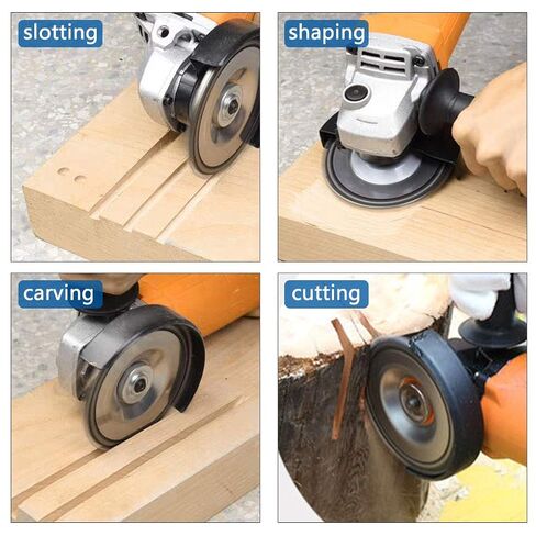 OBA Wood Carving Disc Stump Remover Stump Grinder for 4'' or 4"-1/2" Angle Grinder, Chainsaw disc Grinding Wheel 5/8' Arbor, Shaping and Cutting Disk in Saudi Arabia