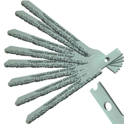 Scroll Carbide Jigsaw Blade U Shank Set 8 Fiber Cement Blades For Hardie Siding Tools For Drywall Jigsaw For Fiberglass U Shank Carbide Grit Jigsaw Blades Set Low Density Ceramic Tile Saw Blade UShank in Saudi Arabia