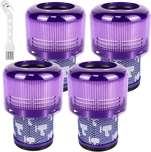 HEPA Filter Replacement 2-Pack Compatible with Dyson V11 SV14 Vacuum | Fits Dyson V11 SV14 Absolute, Animal, Torque Drive vacuums. 2 HEPA post-filters + cleaning tool. Replaces Part 970013-02 in Kuwait
