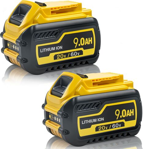 2Pack 9Ah(20V) / 3Ah(60V) Replacement Battery for Dewalt Battery | Compatible for All Dewalt 20V/60V Cordless Power Tools & Chagers, Ideal Replacement Battery for DCB609/DCB606/DCB208/DCB206 in Saudi Arabia