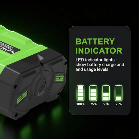 5000mAh Replacement for EGO 56V Battery Compatible with EGO Battery 56V BA2800 BA4200 BA1400 BA1400T BA2240 Cordless Power Tools and Chargers in Kuwait