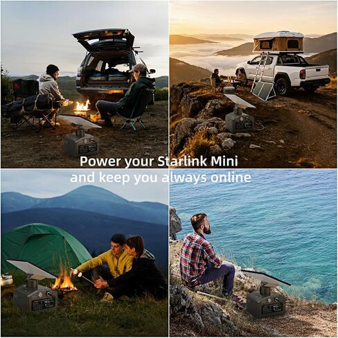 Starlink Mini Battery Pack, 21.9V Portable Power Supply | 7000mAh 153.3Wh Rechargeable, Type-C Input, PD 65W Max Fast Charging, For SPX Mini in Saudi Arabia
