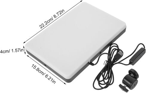 Rechargeable Live Streaming Fill Light Adjustable Dimming Plastic Lamp | Video Recording and Photography Use, Intelligent Controls with Energy Efficient Operation, Indoor Portraits and Continuous in Saudi Arabia
