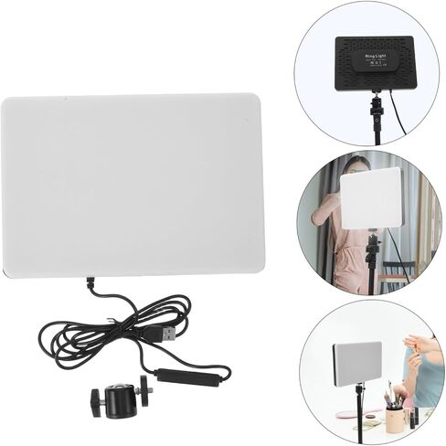 Rechargeable Live Streaming Fill Light Adjustable Dimming Plastic Lamp | Video Recording and Photography Use, Intelligent Controls with Energy Efficient Operation, Indoor Portraits and Continuous in Saudi Arabia