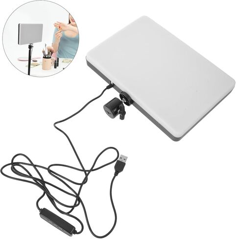 Rechargeable Live Streaming Fill Light Adjustable Dimming Plastic Lamp | Video Recording and Photography Use, Intelligent Controls with Energy Efficient Operation, Indoor Portraits and Continuous in Saudi Arabia