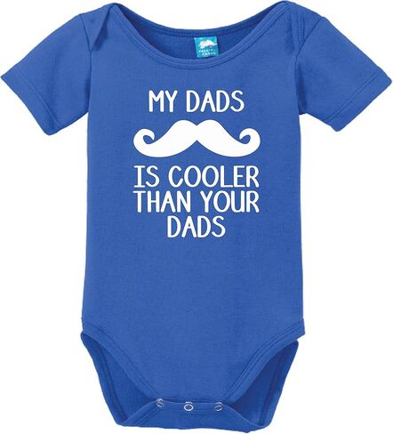 Sod Uniforms My Dads Mustache is Cooler Printed Infant Bodysuit Baby Romper in Saudi Arabia