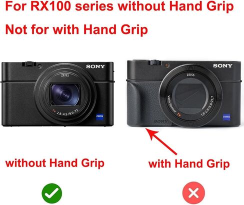 استمتع-فريد من نوعه من جلد البولي يوريثان حقيبة كاميرا غطاء لسوني RX100 RX100II RX100III RX100IV RX100VII RX100VIII M3 M5 DSC-RX100 III RX100M3 مع حقائب كاميرا حزام الكتف in Kuwait