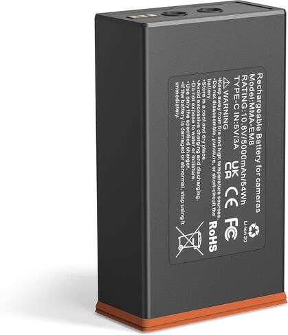 بطارية E EGOWAY USB-C قابلة لإعادة الشحن لكاميرات تريل من سلسلة Moultrie Edge | حزمة بطارية بديلة بقدرة 5000 مللي أمبير في الساعة بقدرة 54 وات في الساعة متوافقة مع جميع كاميرات Trail من سلسلة Edge in Kuwait