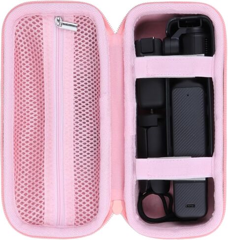 Storage Case for DJI Osmo Pocket 3 Creator Combo Vlogging Cameras | Lightweight Carry, Secure Storage, Convenient Zipper, Soft Interior,Black Case in Saudi Arabia