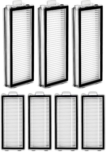 (7 Pack) Qrevo Slim Replacement HEPA Filters Compatible with Roborock Qrevo Master/Saros Z70 / Qrevo Curv 2 Flow Robot Vacuum, Filter Kit, Filters Accessories Kit, Canister Filters, Upright Filters in Kuwait