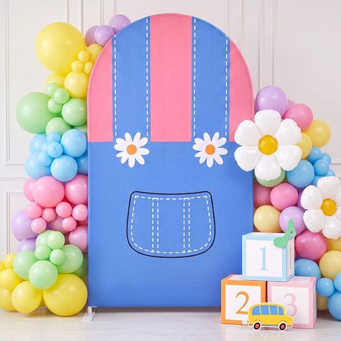 7.2ft Arch Backdrop Cover,Black,Composition Notebook | Round Top Background, Cartoon, Stretchy Fabric Cover, for First Day of School, Birthday Baby Shower, Party Decoration in Saudi Arabia