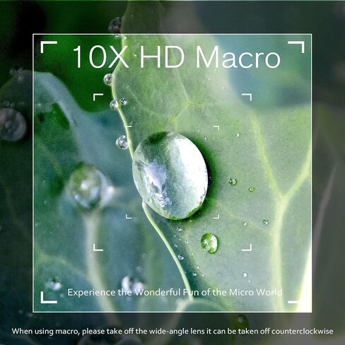 USKEYVISION 2-in-1 Wide Angle & Macro Lens for Sony ZV-E10, 18mm/10X WLZ-10 | For Sony ZV-E10 Vlog Camera, 2-in-1 Lens Kit, Wide Angle Landscape, Macro Close-Up Photography, Easy Attachment Design in Saudi Arabia