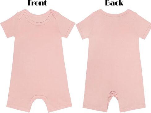 3pack Baby Rompers Short Sleeve with Snap Closure Infant Clothes light yellow+baby pink+pink 0-3 M in Saudi Arabia