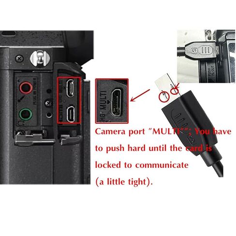 Camera Shutter Extension Cable Mini USB to Multi USB (393-Inch/10m) for JJC Remote Control Handle Vpr1/Gp-Vpr1/Sr-F2 Connects for Sony Camera Control Data Long Cable A72 A73 A7r4 A7r5 A6500 in Saudi Arabia
