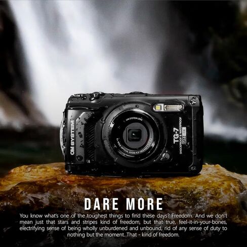 Olympus Tough TG-7 12 MP Digital Camera with F2.0 Lens and TruePic VIII Image Processor (Black) Bundle with Underwater Camera Housing for TG-6 and TG-7 Cameras (Red and Black) (2 Items) in Kuwait